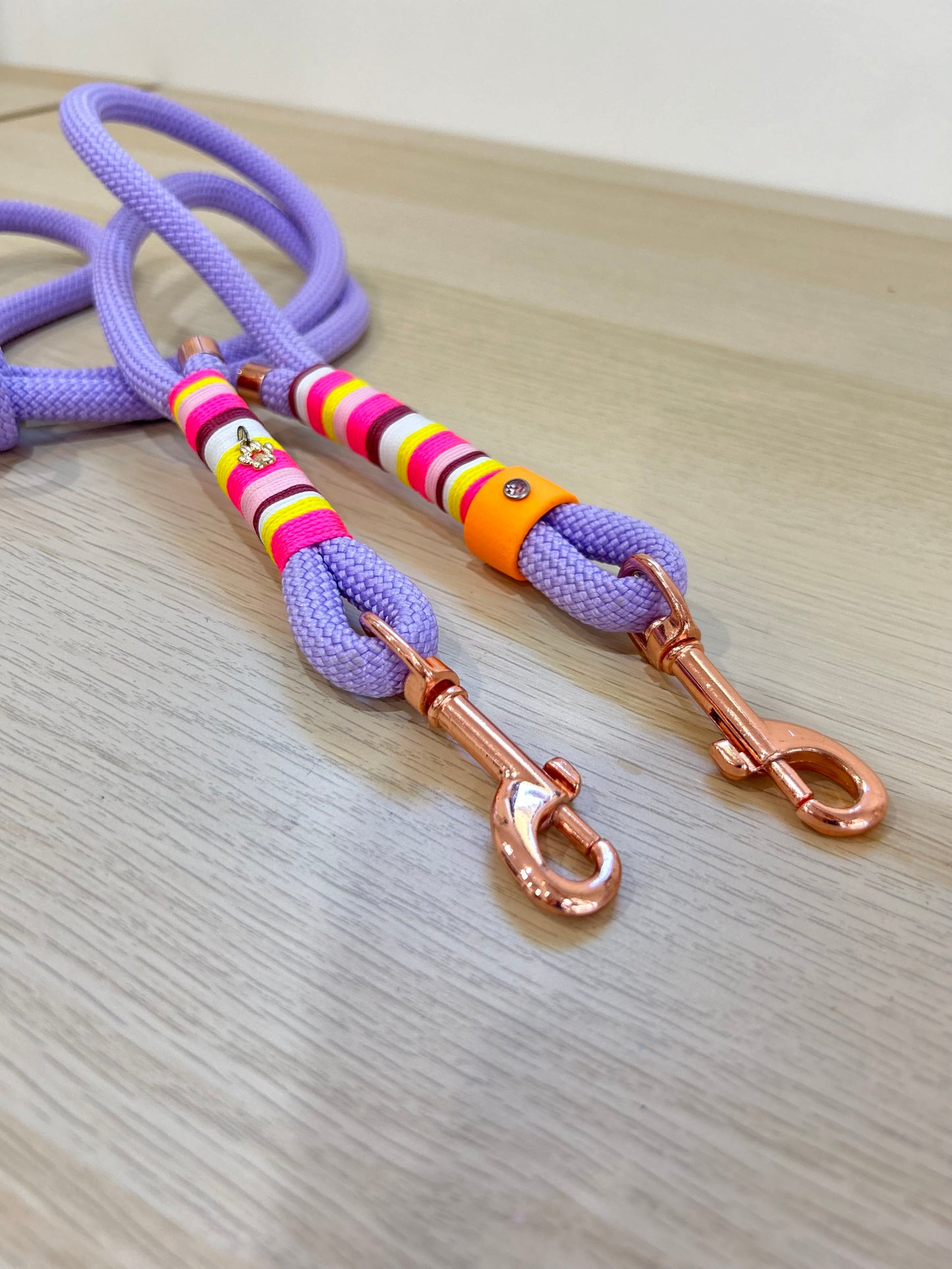 Rope leash lilac