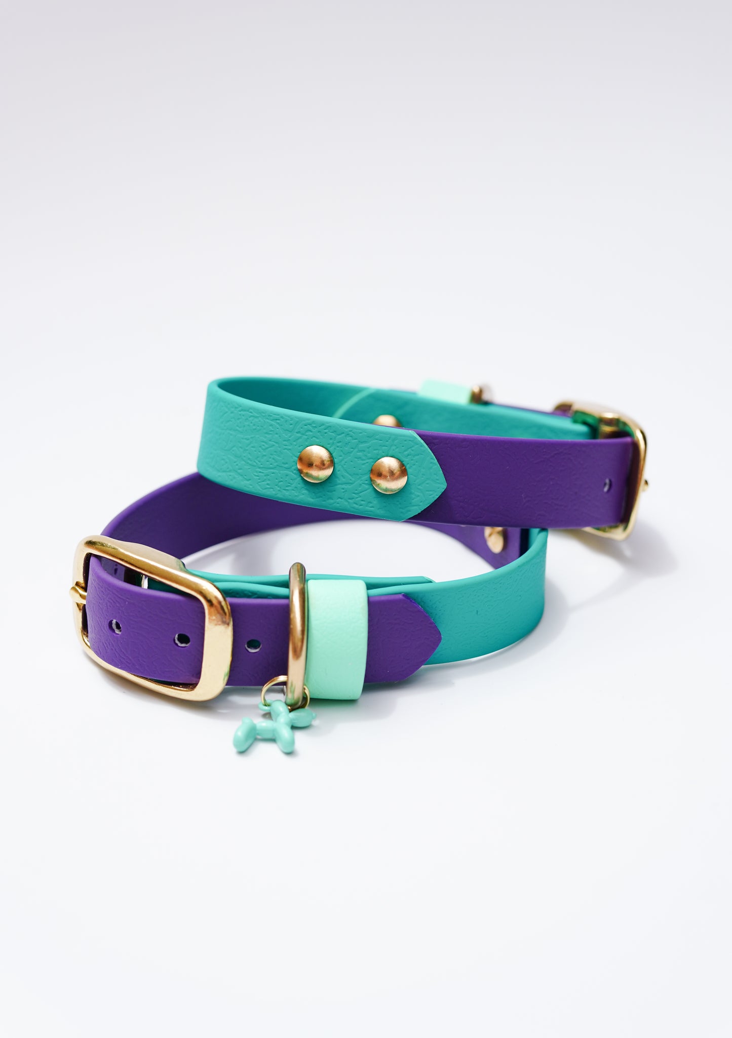 Teal & Purple collar/ x2