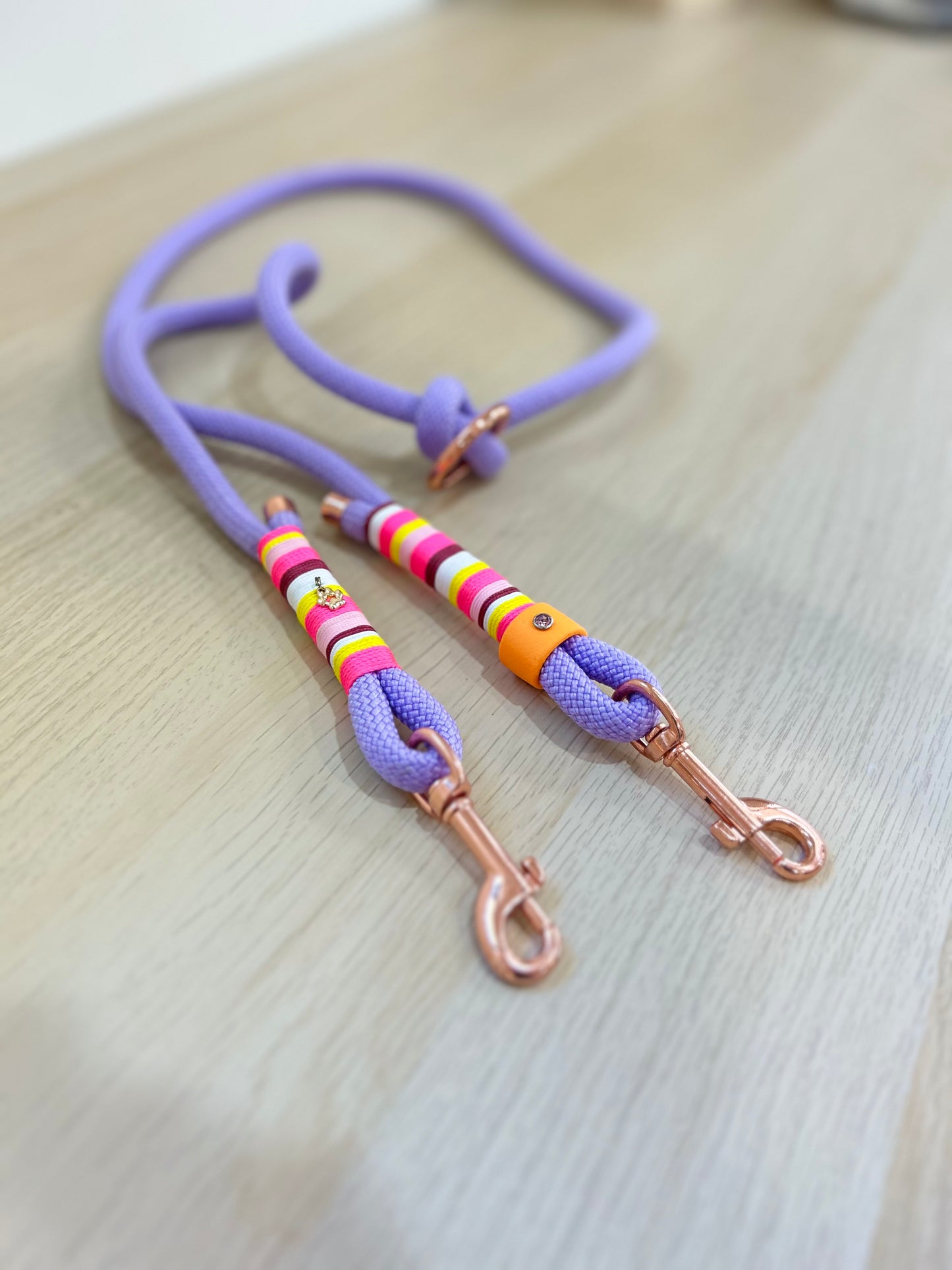 Rope leash lilac