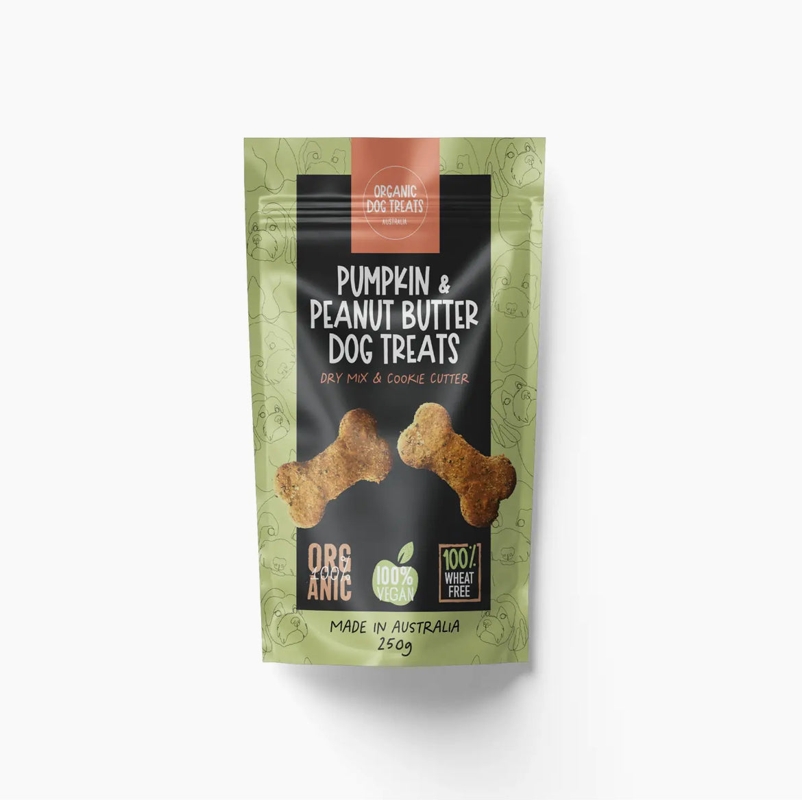 Pumpkin & Peanut Butter Dog Cookie Mix