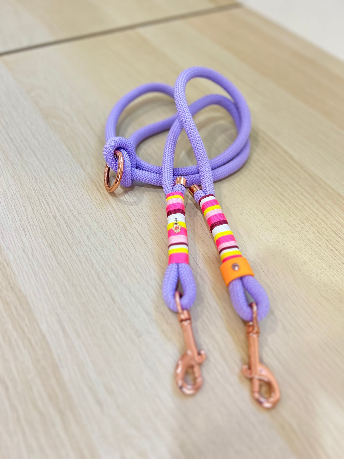 Rope leash lilac