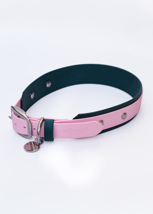 Paris collar green & pink 53-60cm