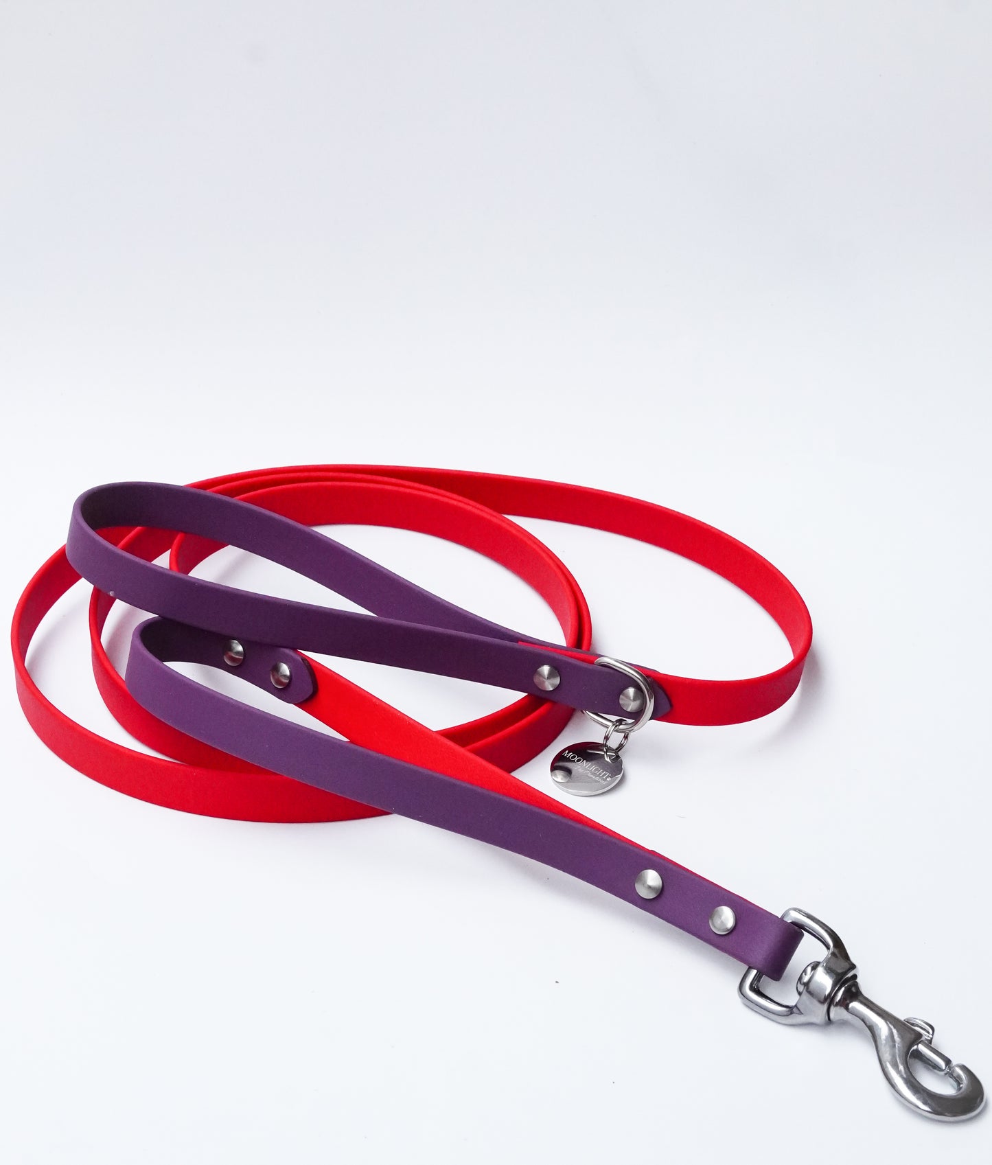Biothane Leash 180cm - RED/GRAPE
