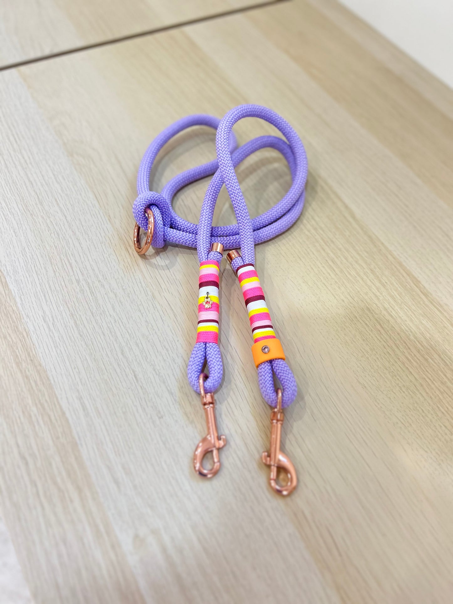 Rope leash lilac