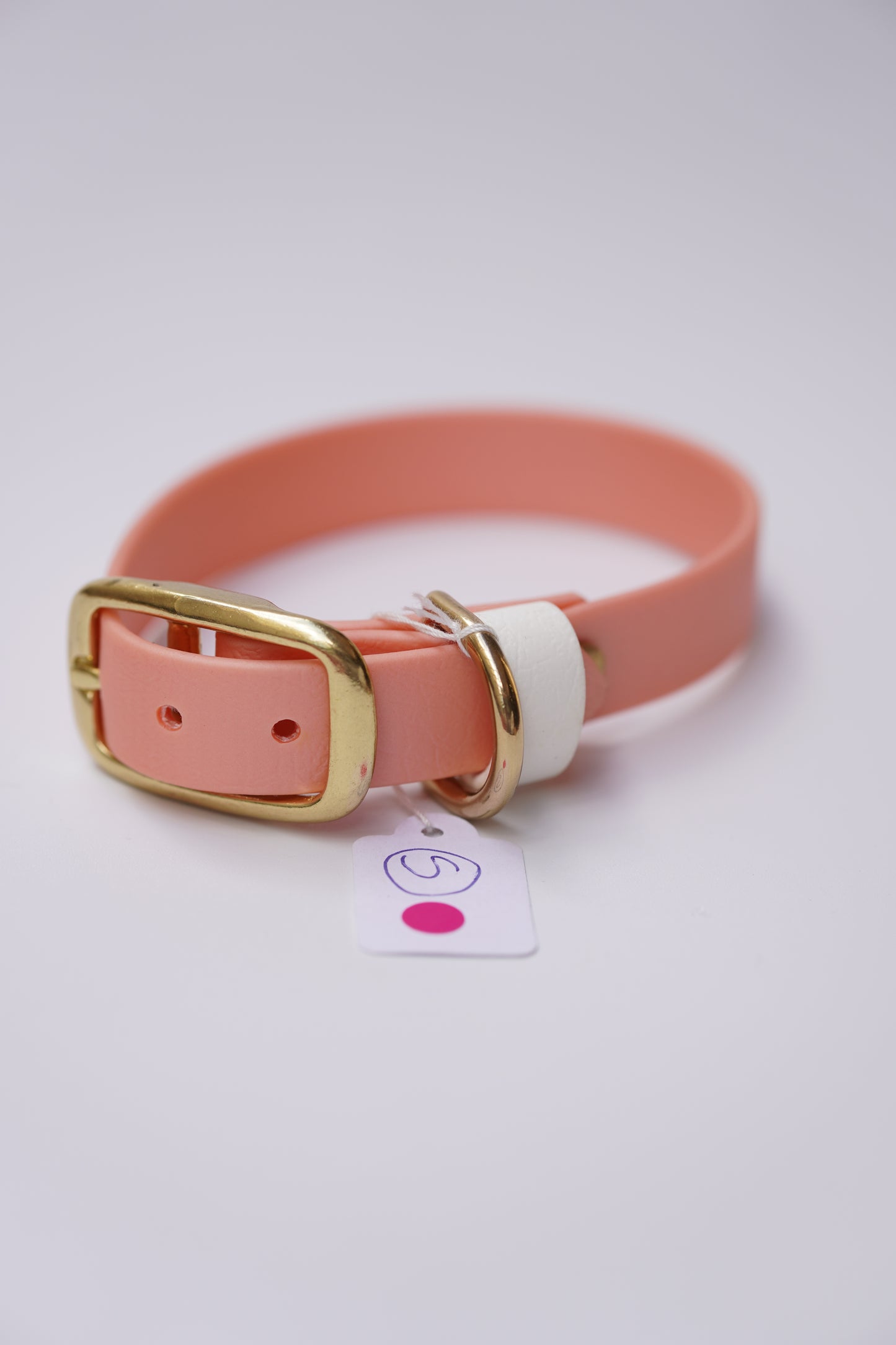 SD collar 20mm width (25-31cm) shimmer pink