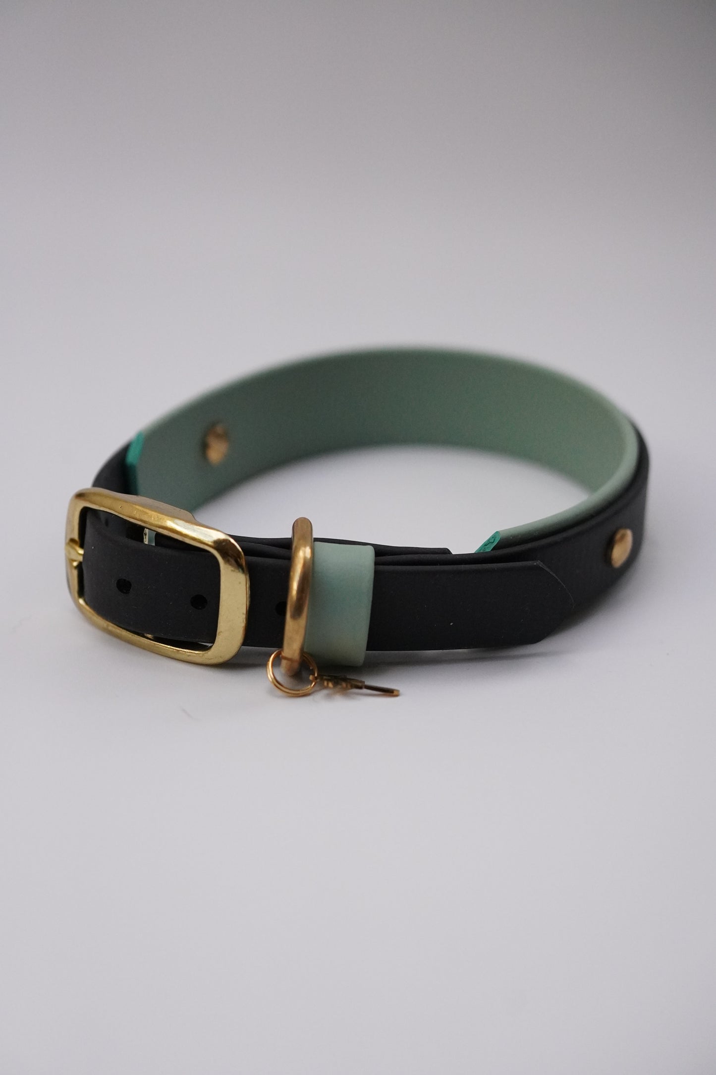 Collar and leash set ( Black & Sage)