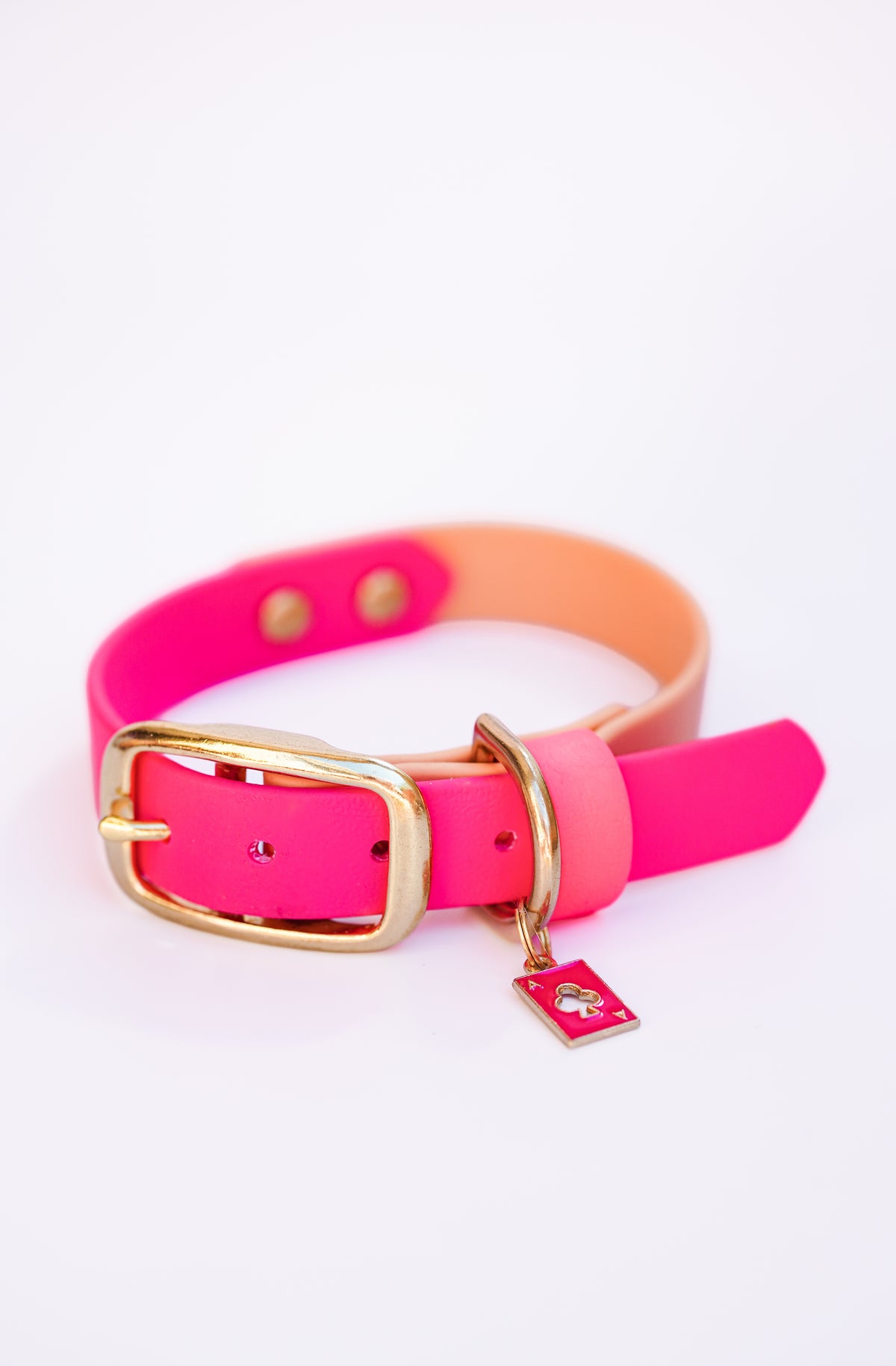 Flat collar/ 25-32cm // Pink & Sable