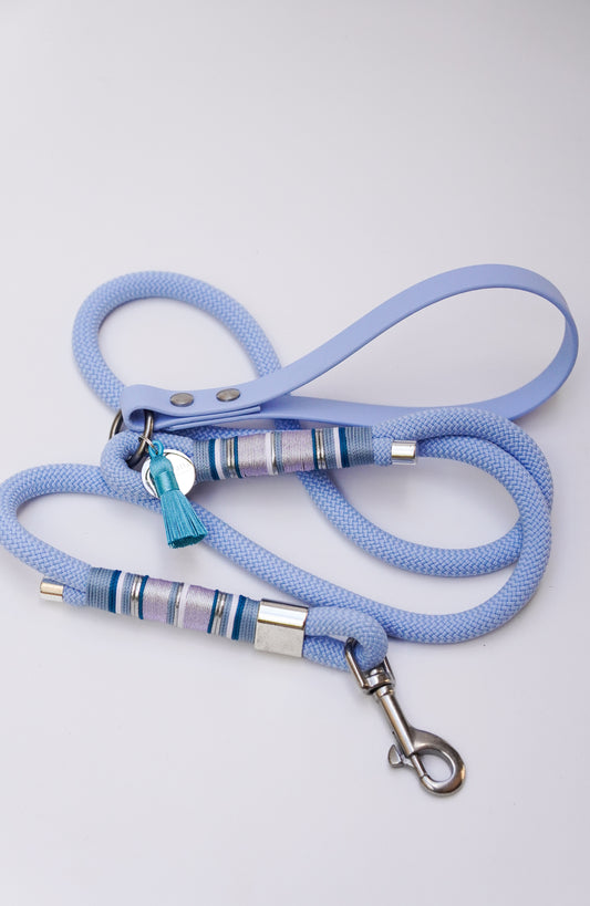 Blue rope leash