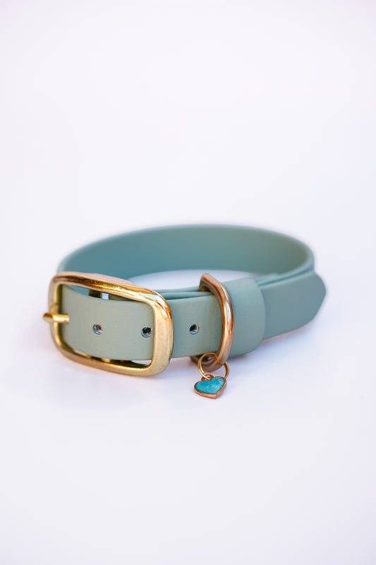 Biothane collar/  25-30cm / Sage