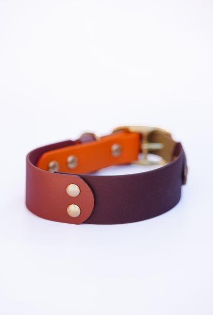 SEVILLE collar 35-43cm // brown,olive, orange
