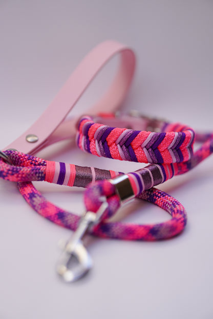 (S/M) Collar and rope leash set!