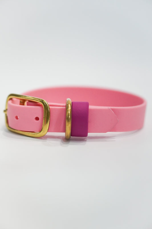 SD collar 20mm width (S) Pastel pink/Magenta