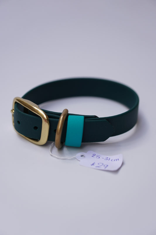 SD collar 20mm width (25-31cm) Dark green