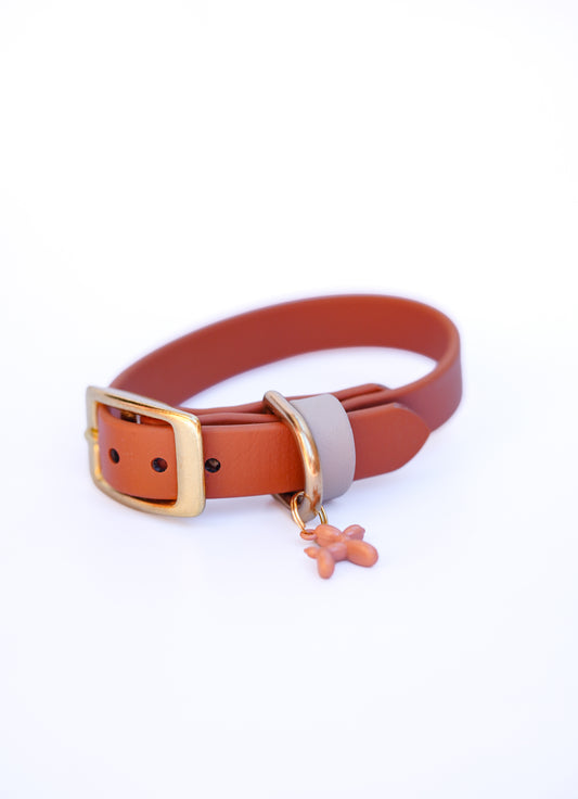 Puppy collar/ 20-25cm/ Caramel