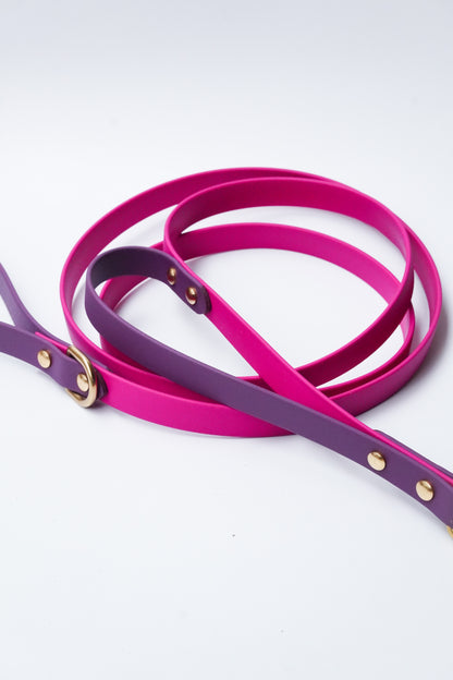 Biothane Leash 180cm - MAGENTA/GRAPE