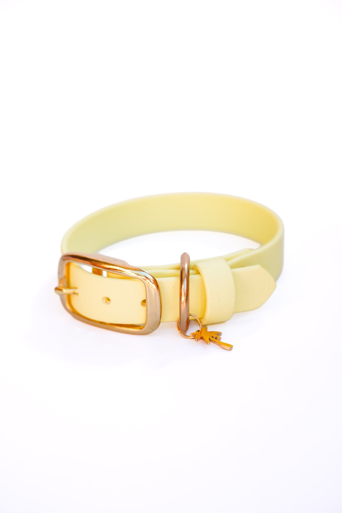 Biothane collar/  25-30cm /pastel yellow