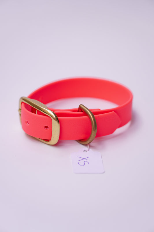SD collar 20mm width (20-26cm) neon pink