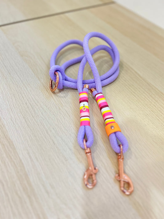 Rope leash lilac