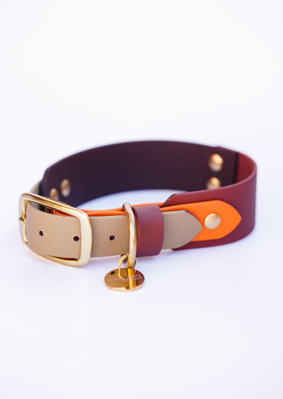 SEVILLE collar 35-43cm // brown,olive, orange