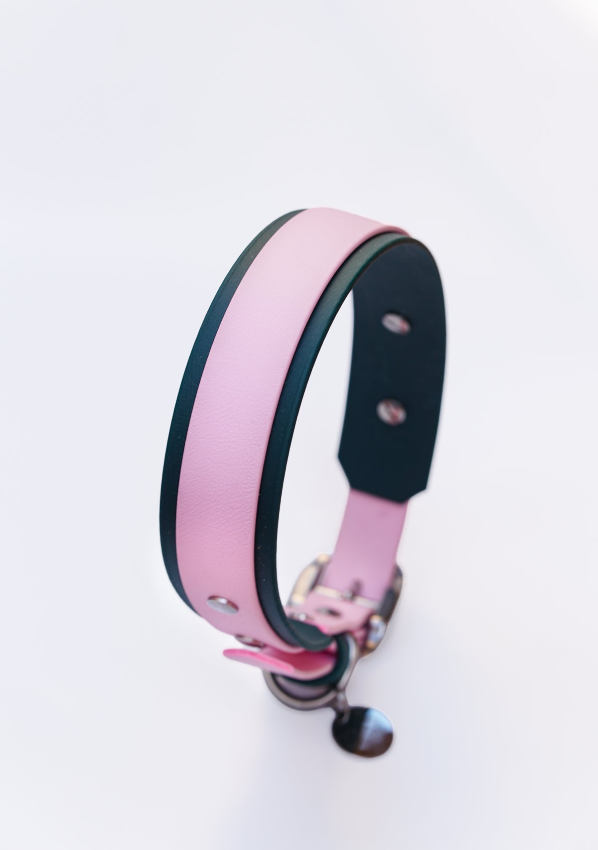 Paris collar green & pink 53-60cm
