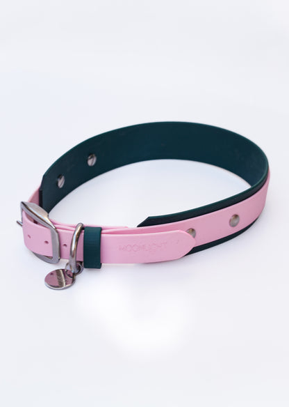 Paris collar green & pink 53-60cm