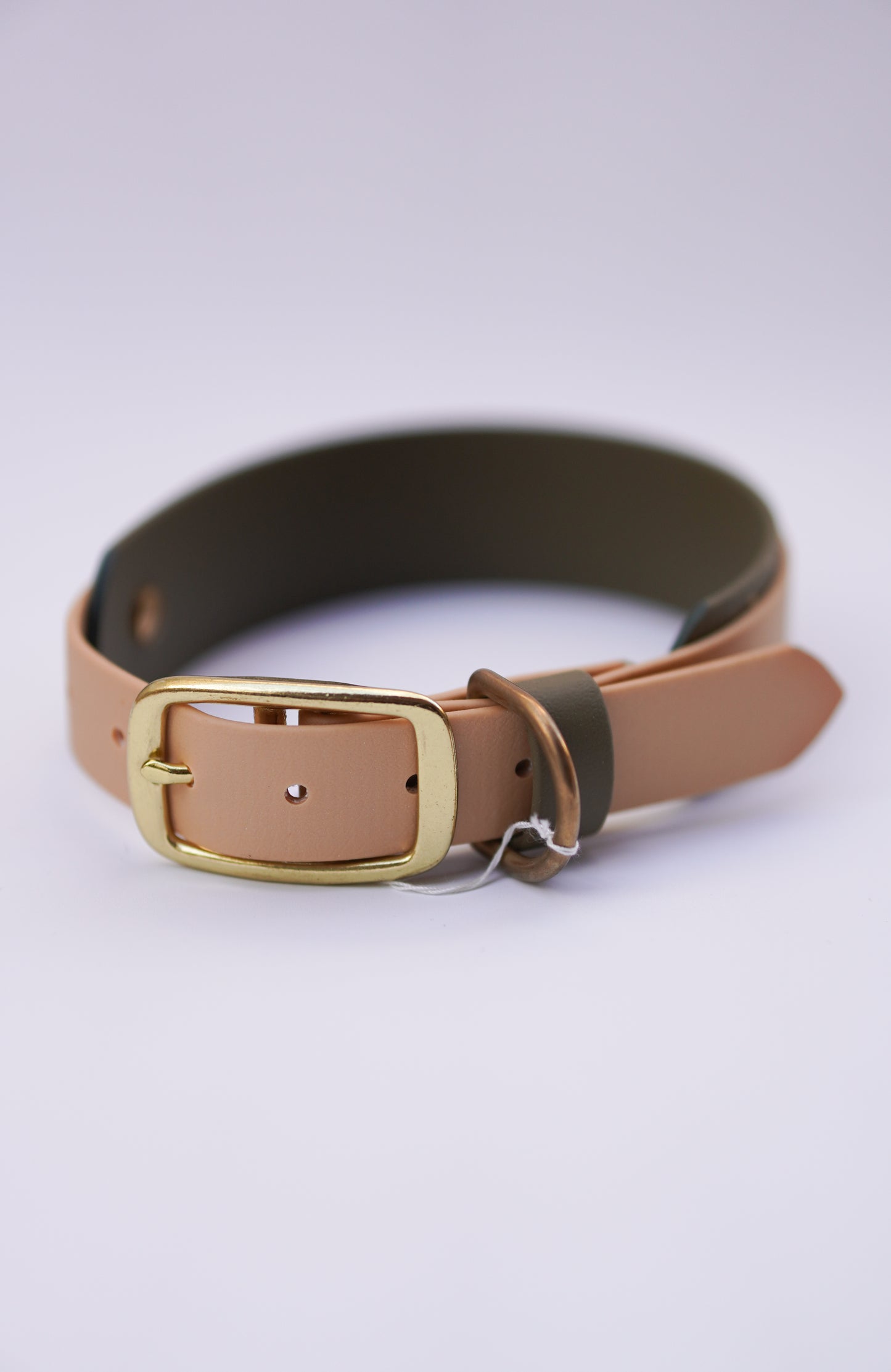 Paris collar (M) Olive & Champagne