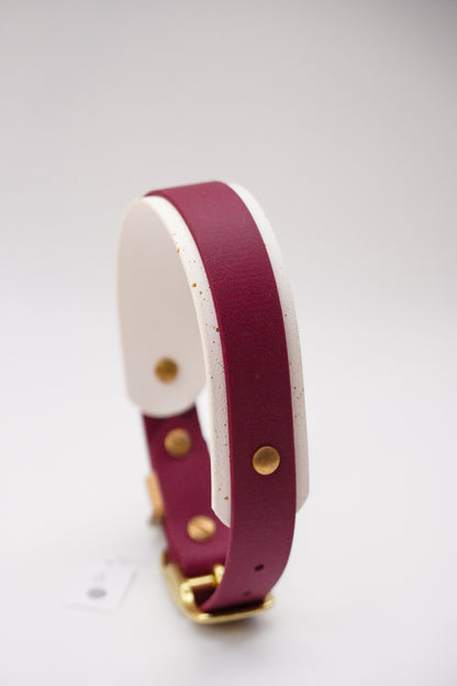 Paris collar (M) Wine& white
