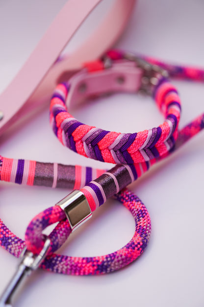 (S/M) Collar and rope leash set!