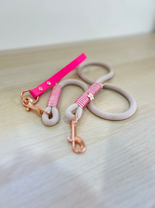 pink Pearl Rope leash