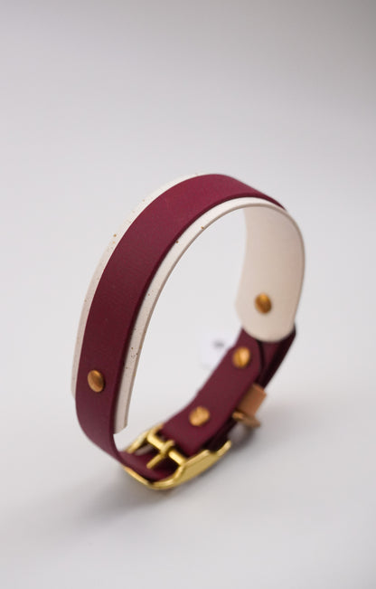 Paris collar (M) Wine& white